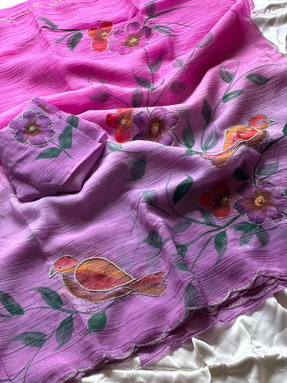 Trina Crushed Saree