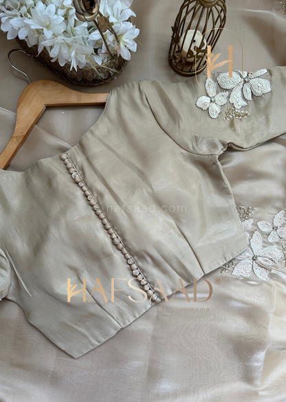 Nina- Handwork satin organza saree