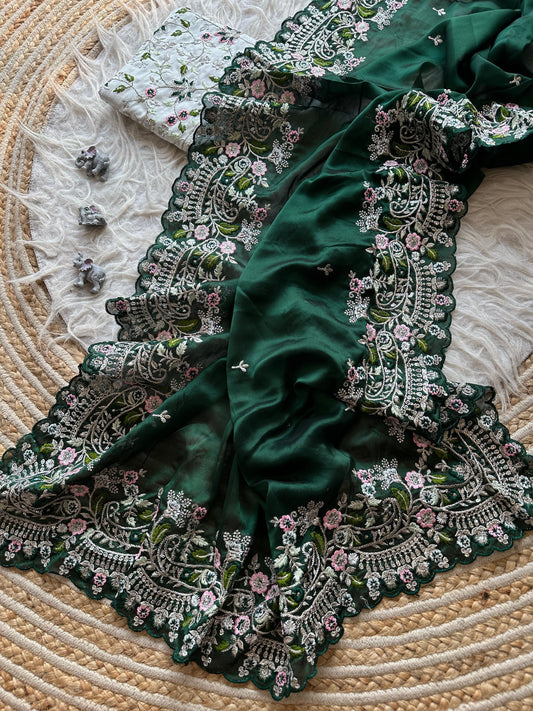Reba Embroidered Saree