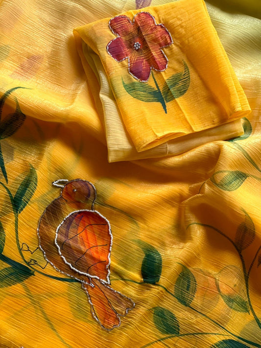 Trina Crushed Saree