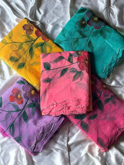 Trina Crushed Saree