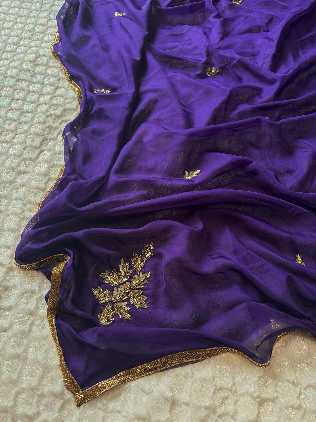 Aster Purple Saree