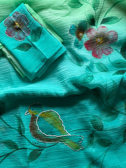 Trina Crushed Saree