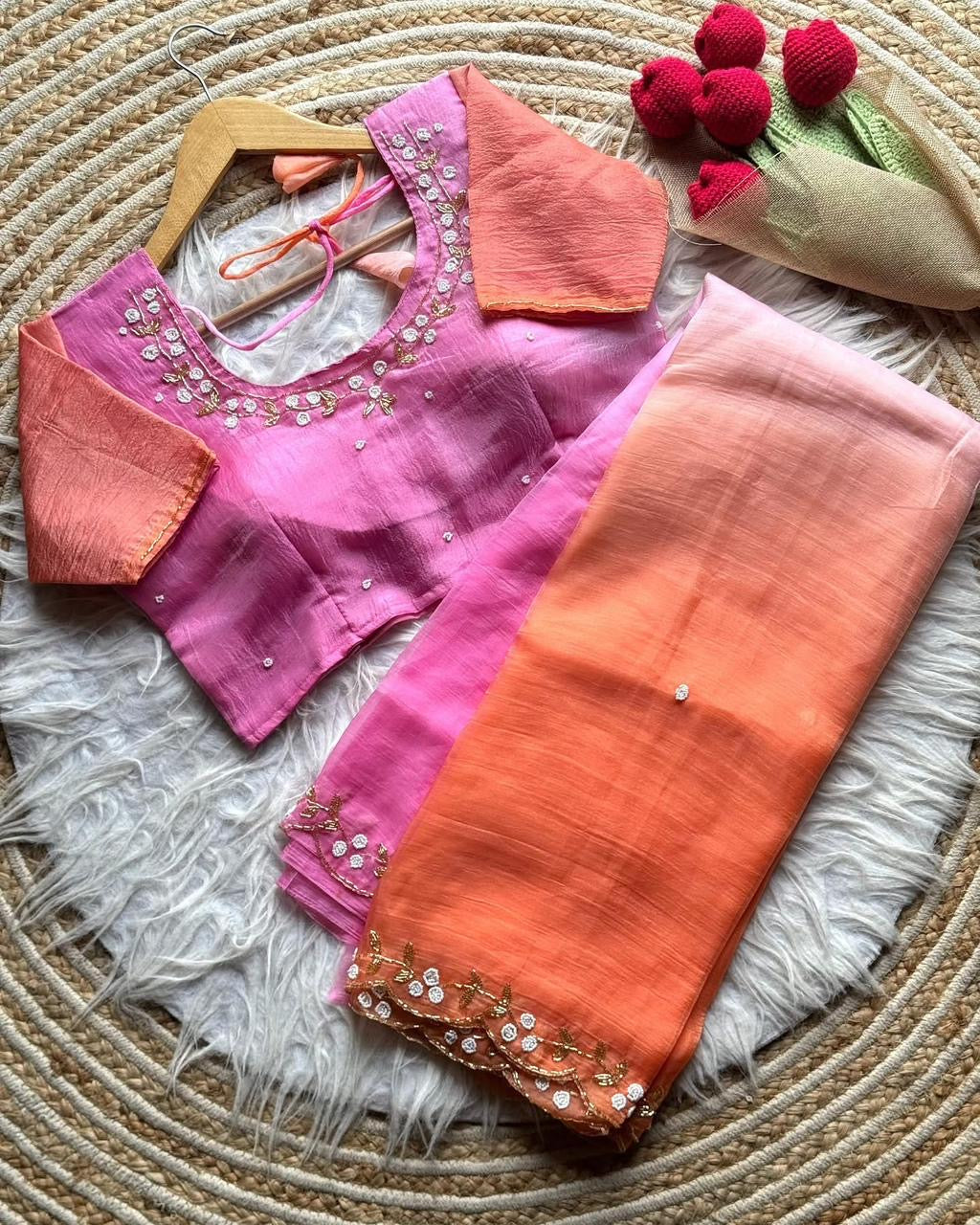 Titli Tissue Saree