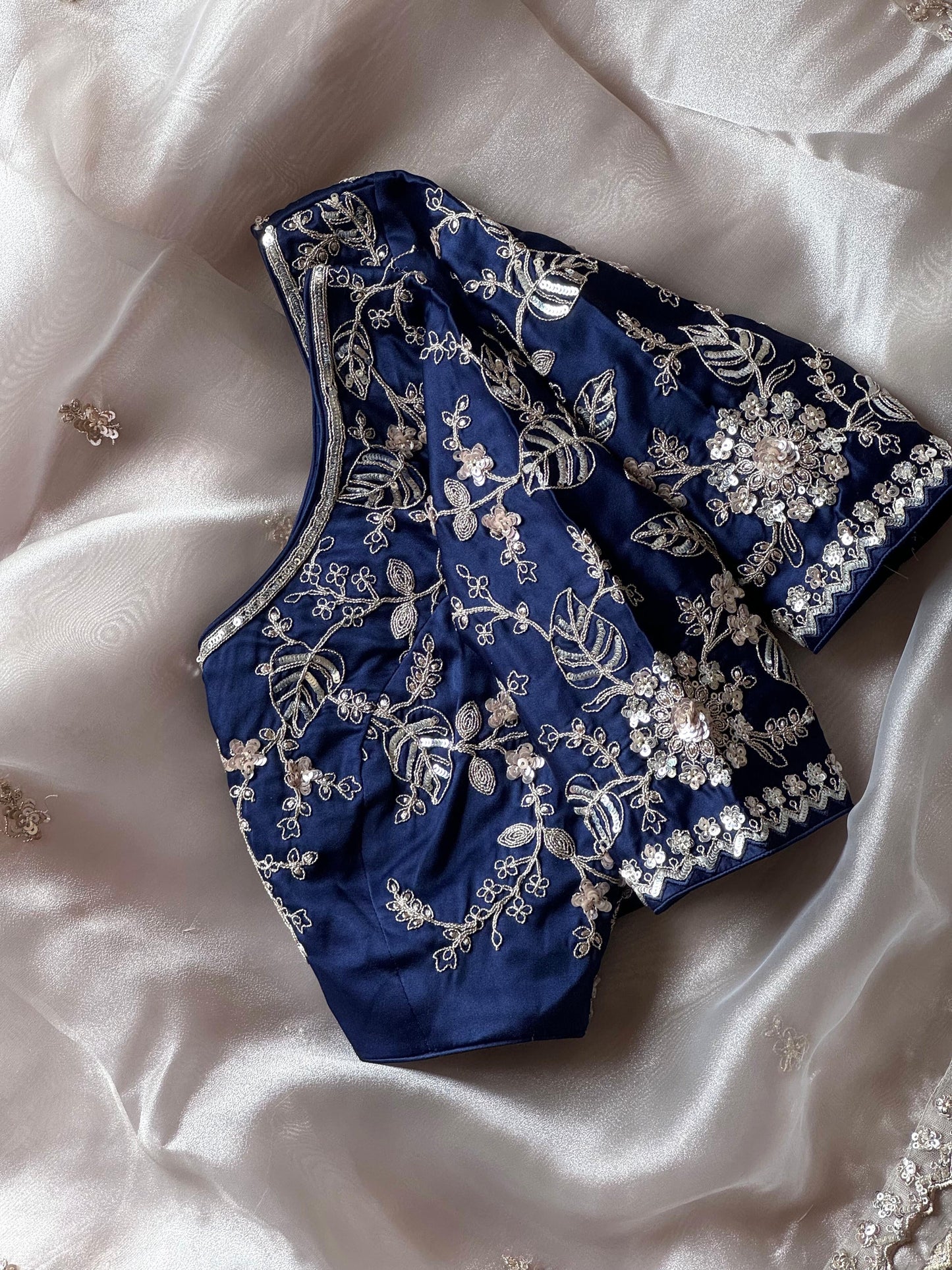 Moon Flower Embellished Saree