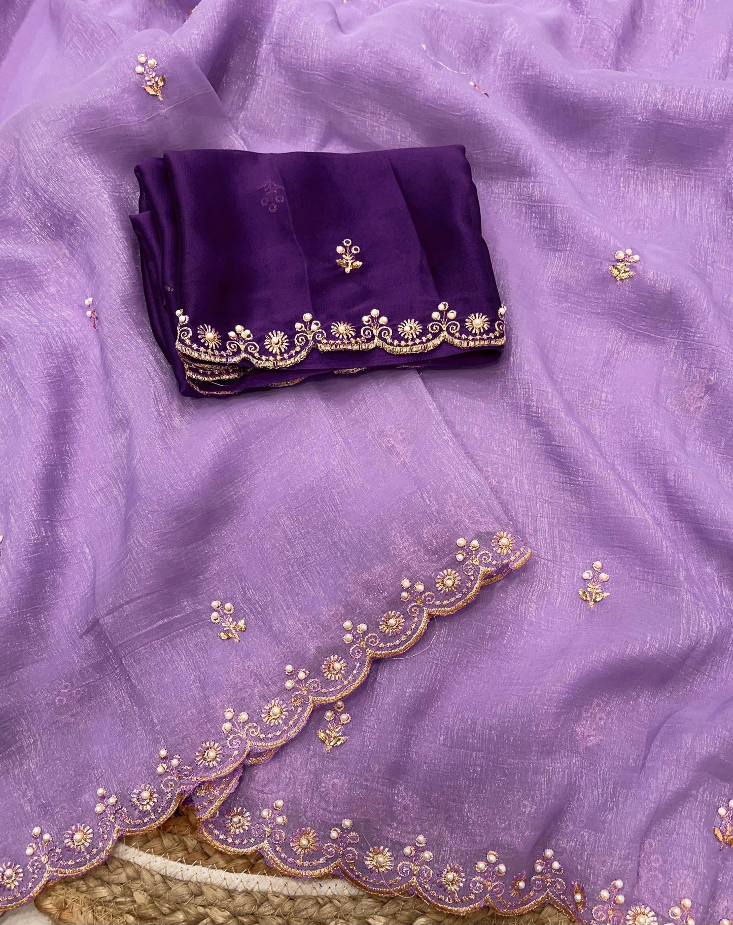 Zinnia Silk saree
