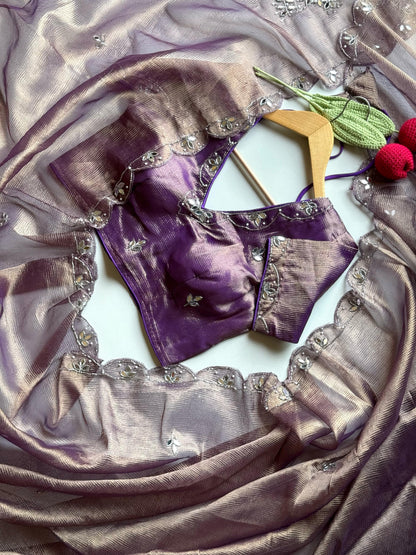 The Regalia Purple Saree