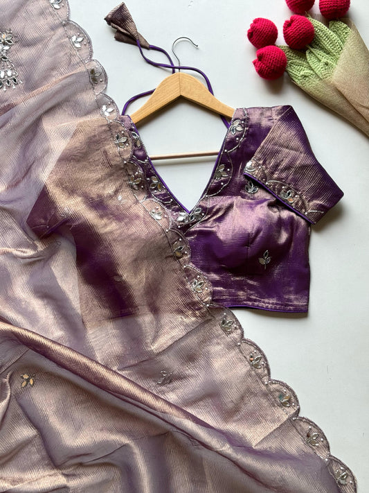 The Regalia Purple Saree