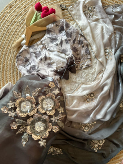 Pearls on Petals Saree