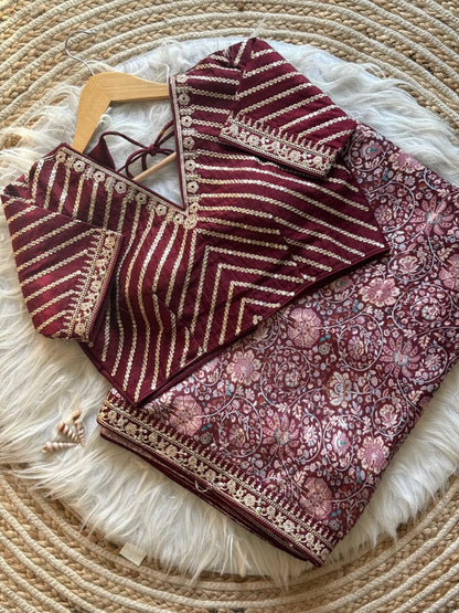 Kalindi Kalamkari Saree
